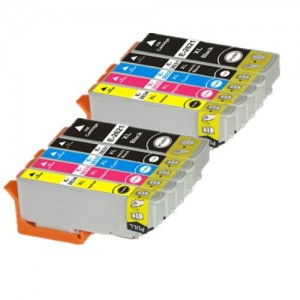 10 Epson 26 XL Serie cartucce d'inchiostro ad alta capacità compatibili Per Epson Expression Premium XP-600 XP 605 XP 700 XP-800 Stampanti a getto d'inchiostro. 2x Nero T2621, 2x T2632 Ciano, 2x T2633 Magenta , 2x T2634 Giallo , 2x T2631 nero fotografico