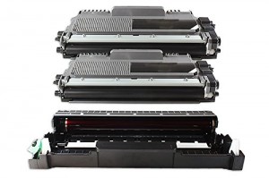 Compatibile per Brother HL-2130 R Toner & Drum set nero - 2 x TN-2010 XXL & 1 x DR-2200 - Per ca. 2 x 2.600 & 1 x 12.000 paginas (5% copertura)