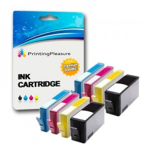 Printing Pleasure NON OEM - HP364XL 2 x Nero 2 x Ciano 2 x Magenta 2 x Giallo Inchiostro Cartucce Con Chip Compatibile Per HP Photosmart Premium, All-In-One, C309, C309g, C309h, C309n, C310, e-All-In-One, e-All-In-One C310a, HP Photosmart Premium Fax, C309a, C309c, e-All-In-One C410b