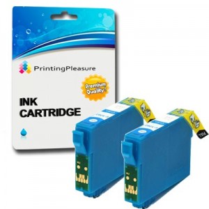 2 x Office BX935FWD alta qualitš€ compatibile stampante inchiostro cartucces - 2 Cyan T1292 (Also compatibile with Stylus SX235W, SX420W, SX425W, SX435W, SX445W, SX525WD, SX535WD, SX620FW, and Office B42WD, BX305F, BX305FW, BX305FW Plus, BX320FW, BX525WD, BX535WD, BX625FWD, BX630FW, BX635FWD, BX925FWD, BX935FWD and WorkForce WF-7015, WF-7515, WF-7525) by Printing Pleasure PREMIUM Products