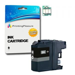 Printing Pleasure - 1 Nero High Quality Cartucce di inchiostro LC123 Con Chip Compatibile Per Brother Stampanti DCP-J132W, DCP-J152W, DCP-J4110DW, DCP-J552DW, DCP-J752DW, MFC-J4410DW, MFC-J4510DW, MFC-J4610DW, MFC-J470DW, MFC-J4710DW, MFC-J650DW, MFC-J6520DW, MFC-J6720DW, MFC-J6920DW, MFC-J870DW