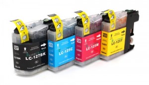 Multipack - 4 x compatibile XL Cartucce d'inchiostro BROTHER LC-125 BK/C/M/Y (LC-125 C/M/Y + LC-127 BK) per BROTHER MFC-J4110 DW MFC-J4410 DW MFC-J4510 DW MFC-J4610 DW MFC-J4610 DW