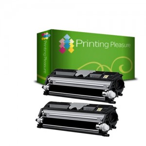 Printing Pleasure - ( NON-OEM ) - 2 Nero High Quality Cartuccia Toner C1600 Rigenerate Per Epson Stampanti Aculaser C1600, CX16, CX16DNF, CX16NF