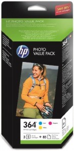 HP CH082EE Inkjet / getto d'inchiostro Cartuccia originale + carte fotografica omaggio