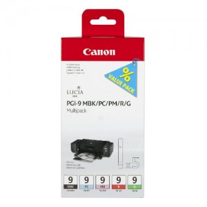 Canon PGI-9 MBK/PC/PM/R/G Serbatoio Inchiostro "MULTIPACK"