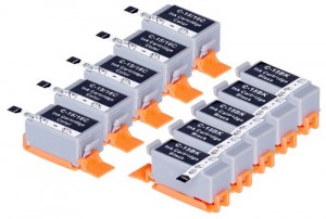 10 Multipack Alta Capacità Canon BCI-15 Cartucce Compatibles 5 nero, 5 multicolore compatibile con Canon iP90, iP90v, mini220. Cartucce Compatible. BCI-15-BK , BCI-15-C © Cartuccia Land