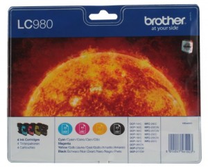 Brother LC980 CMYB Inkjet / getto d'inchiostro Cartuccia originale