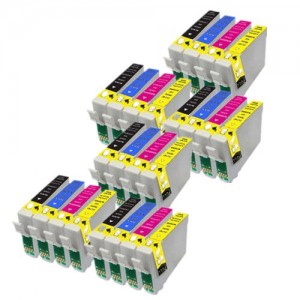 24 compatibili 18 XL cartucce d'inchiostro della serie per Epson Expression Home XP-30 XP-102 XP 202 XP 205 XP 302 XP 305 XP 402 XP-405 XP-412 XP-212 XP-215 XP-312 XP-315 XP-415 Stampanti T1816, 6x T1811 Nero, 6x T1812 Ciano, 6x T1813 Magenta, 6x T1814 Giallo