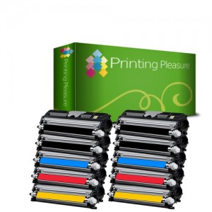 Printing Pleasure - ( NON-OEM ) - ( 2Sets + 2BK ) High Quality Cartuccia Toner C1600 Rigenerate Per Epson Stampanti Aculaser C1600, CX16, CX16DNF, CX16NF