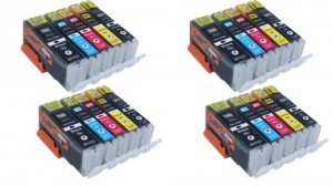 Start - 20 XL CHIP Cartucce compatibili per Canon PGI-550BK XL Nero, CLI-551BK XL Photo-Nero, CLI-551C XL Ciano, CLI-551M XL Magenta, CLI-551Y XL Giallo