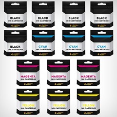 MULTIPACK (5BK,3C,3M,3Y) = 14 x LC-123 Compatibile Cartucce d'inchiostro con Chip per Brother DCP-J132W, DCP-J152W, DCP-J552DW, DCP-J752DW, DCP-J4110DW, MFC-J470DW, MFC-J650DW, MFC-J870DW, MFC-J4410DW, MFC-J4510DW, MFC-J4610DW, MFC-J4710DW, MFC-J6520DW, MFC-J6720DW, MFC-J6920DW