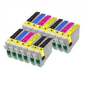 14 cartucce di inchiostro compatibili Epson per Epson Stylus S22 SX125 SX130 SX420W SX425W SX445W BX305F BX305FW SX230 SX235W SX445W SX435W SX430W SX438W SX440W Stampante. 5x T1281, 3x T1282, 3x T1283, 3x T1284