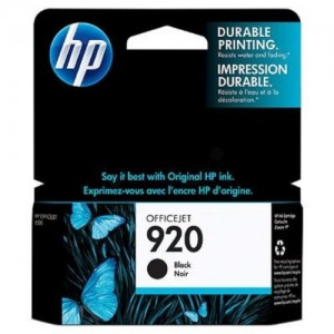 Original HP Le cartucce a getto d'inchiostro CD971AE / 920 nero; ca. 420 pagina, contenuto 12 ml; per Officejet 6000, 6500, 7000, 7500