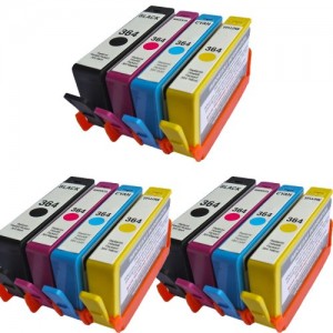 HP Combo Pack Compatibile 364XL Cartucce d'inchiostro - 3 Nero (550 pagine) 3 Ciano 3 Magenta 3 Giallo *PRONTO PER L'USO*