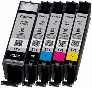 Canon 0372C004 CLI-571 5 PACK Inkjet / getto d'inchiostro Cartuccia originale