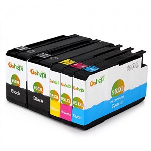 Gohepi 950XL/951XL Compatibile per Cartucce HP 950XL 951XL, 2 Nero/Ciano/Magenta/Giallo 5-Pacco Funzionano con HP Officejet Pro 8600 8610 8620 8100 276dw 251dw 8630 8640 8660 8615 8625