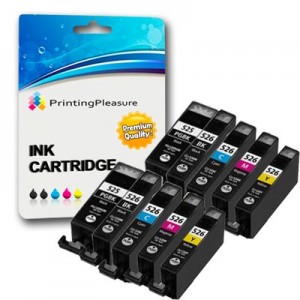 10 x CANON Pixma MG5350 Alta Qualità Compatibile Stampante Inchiostro Cartucce - BbCMY 2 set PGI525CLI526 (Anche compatibile con Canon Pixma Ip4850, ip4950, MG5150, MG5250, MG6150, MG8150, MG8250, MG6250, MG5350) by Printing Pleasure PREMIUM Products