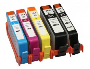 5X 364XL ColourDirect Cartucce d'inchiostro per HP Photosmart 5510, 5511, 5512, 5514, 5515, 5520, 5522, 5524, 6510, 6512, 6515, 6520, 7515, B010a, B109a, B109d, B109f, B109n, B110a, B110c, B110e, HP Photosmart Plus B209a, B209c, B210a, B210c, B210d, HP Deskjet 3070A, 3520, 3522, 3524, Officejet 4610, 4620 Ad alta capacità