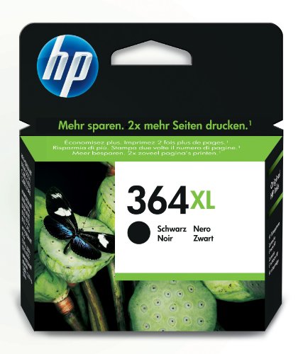 HP 364XL Cartuccia PhotoSmart C5380 C6380 D5460 PhotoSmart B8550, 550 pagine, colore: Nero