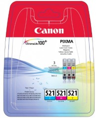 Canon CLI-521 Multipack  cartucce , colori: Magenta, Ciano, Giallo