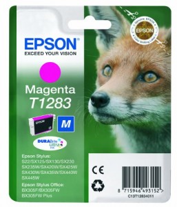 Epson Original Durabrite Fox T1283 Cartuccia, colore: Magenta