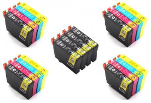 20 x compatibile Cartucce d'inchiostro Epson T1631 / T1632 / T1633 / T1634 (16XL) con CHIP - 8x Nero / 4x Ciano / 4x Magenta / 4x Giallo - per stampante Epson WorkForce WF2010 W, WF2510 WF, WF2520 NF, WF2530 WF, WF2540 WF