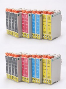 Multipack - 20 x compatibile Cartucce d'inchiostro Epson T0615 Multipack (8x T0611 Black + 4x T0612 Cyan + 4x T0613 Magenta + 4x T0614 Yellow) per Epson Stylus D68 D88 DX3800 / 3850 / 4200 / 4250 / 4800 / 4850