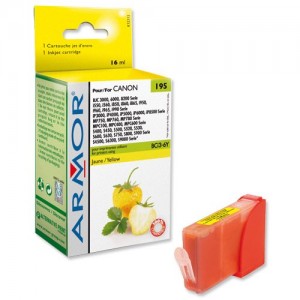 Armor Cartuccia compatibile Canon BCI3Y/BCI6Y, colore: Giallo