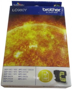 Brother LC-980Y Inkjet / getto d'inchiostro Cartuccia originale