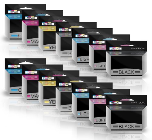 COMBO PACK - Compatibile T2438 (24XL) Cartucce di inchiostro per Epson Expression Photo XP-750, XP-850 Stampanti - T2431-6 DUO SET PIU DUE NERI
