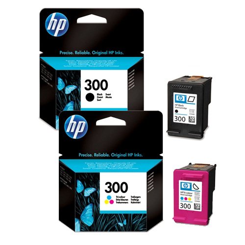 HP CN637EE - Cartucce d'inchiostro n. 300, confezione convenienza, nero/colore