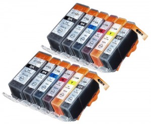 12 Multipack Alta Capacità Canon CLI-526 , PGI-525 Cartucce Compatibles 2 noir piccolo, 2 ciano, 2 grigio, 2 magenta, 2 giallo, 2 nero grande compatibile con Canon Pixma MG6250, Pixma MG8250. Cartucce Compatible. CLI-526BK , CLI-526C , CLI-526GY , CLI-526M , CLI-526Y , PGI-525BK © Cartuccia Land