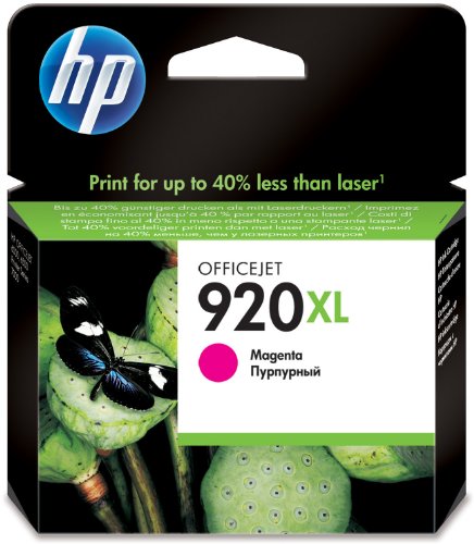 HP CD973AE 920 XL Officejet 6500 Inkjet / Getto d'inchiostro Cartuccia Originale, colore: Magenta