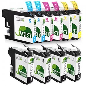 JARBO Compatibile Brother LC 223 Cartucce d'inchiostro 2SET+2Nero ad alto rendimento con i chip new updated Compatibile con Brother MFC-J4420DW J4620DW J4625DW J5320DW J5620DW J5720DW (4 Nero,2 Ciano,2 Magenta,2 Giallo)