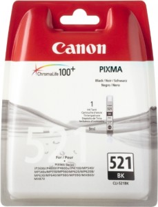 Canon CLI-521 Cartuccia nera per Pixma MP980,MP630,MP620,MP480,iP3600,iP4600