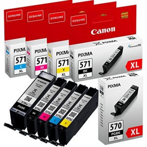 Canon cartuccia PGI-570/CLI-571 Multipack (BK/C/M/Y) - adatto per PIXMA MG5700, PIXMA MG5750, PIXMA MG5751, PIXMA MG5752, PIXMA MG5753, PIXMA MG6800, PIXMA MG6850, PIXMA MG6851, PIXMA MG6852, PIXMA MG6853, PIXMA MG7700, PIXMA MG7750, PIXMA MG7751, PIXMA MG7752, PIXMA MG7753