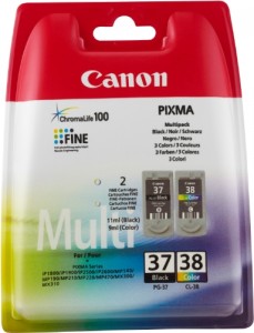 Canon PG-37 + CL-38 2415B009 Inkjet / getto d'inchiostro Cartuccia originale